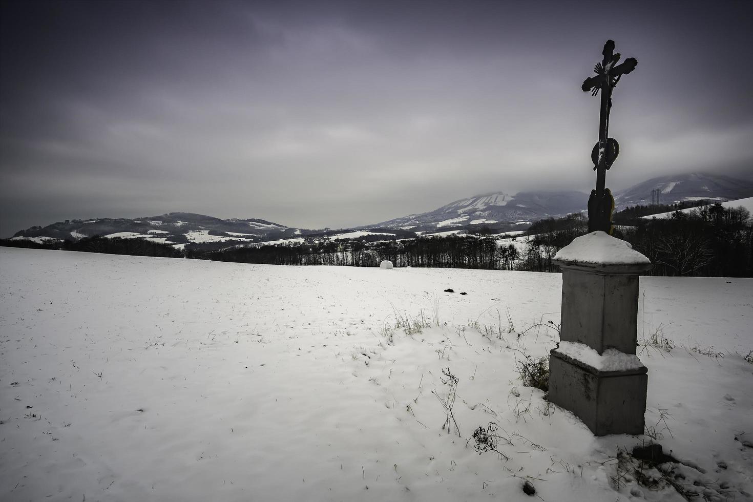 Winterlandschaft mit Gottes Folter foto