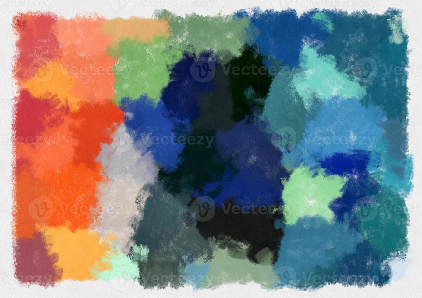 Illustration Stil Hintergrundbild abstraktes Muster verschiedene lebendige Farben Aquarell-Stil Illustration impressionistische Malerei. foto