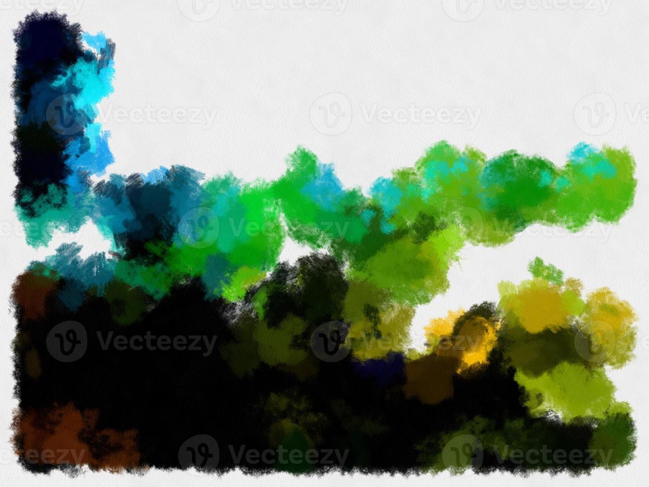 Illustration Stil Hintergrundbild abstraktes Muster verschiedene lebendige Farben Aquarell-Stil Illustration impressionistische Malerei. foto