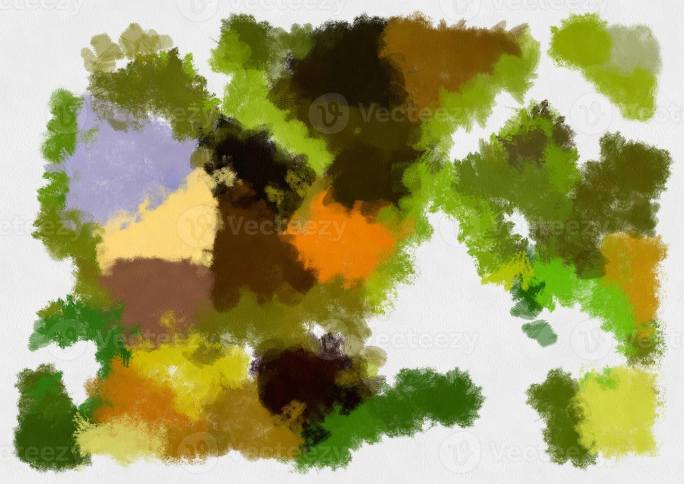 Illustration Stil Hintergrundbild abstraktes Muster verschiedene lebendige Farben Aquarell-Stil Illustration impressionistische Malerei. foto