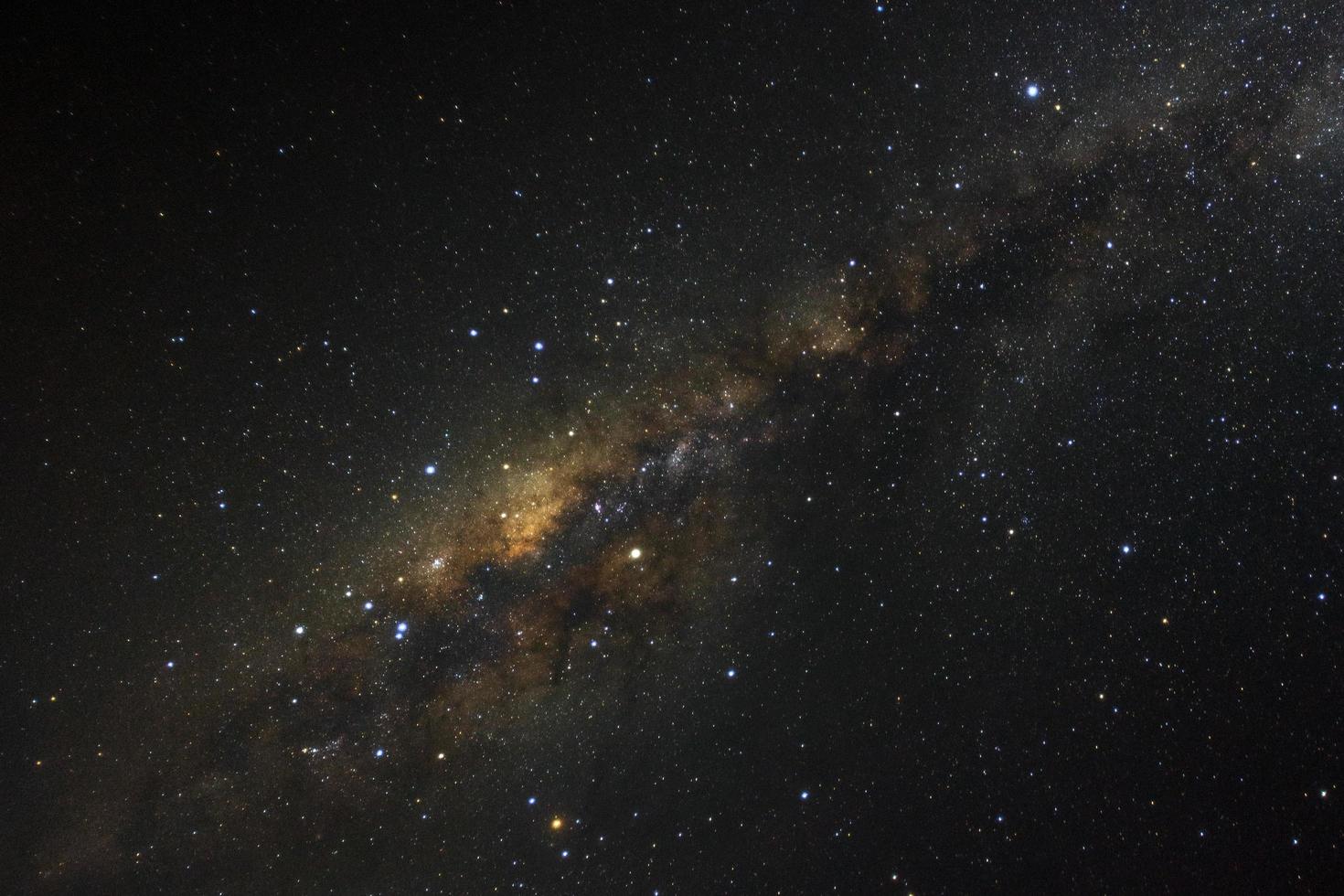 eindeutig Milchstraßengalaxie mit Sternen und Weltraumstaub im Universum foto