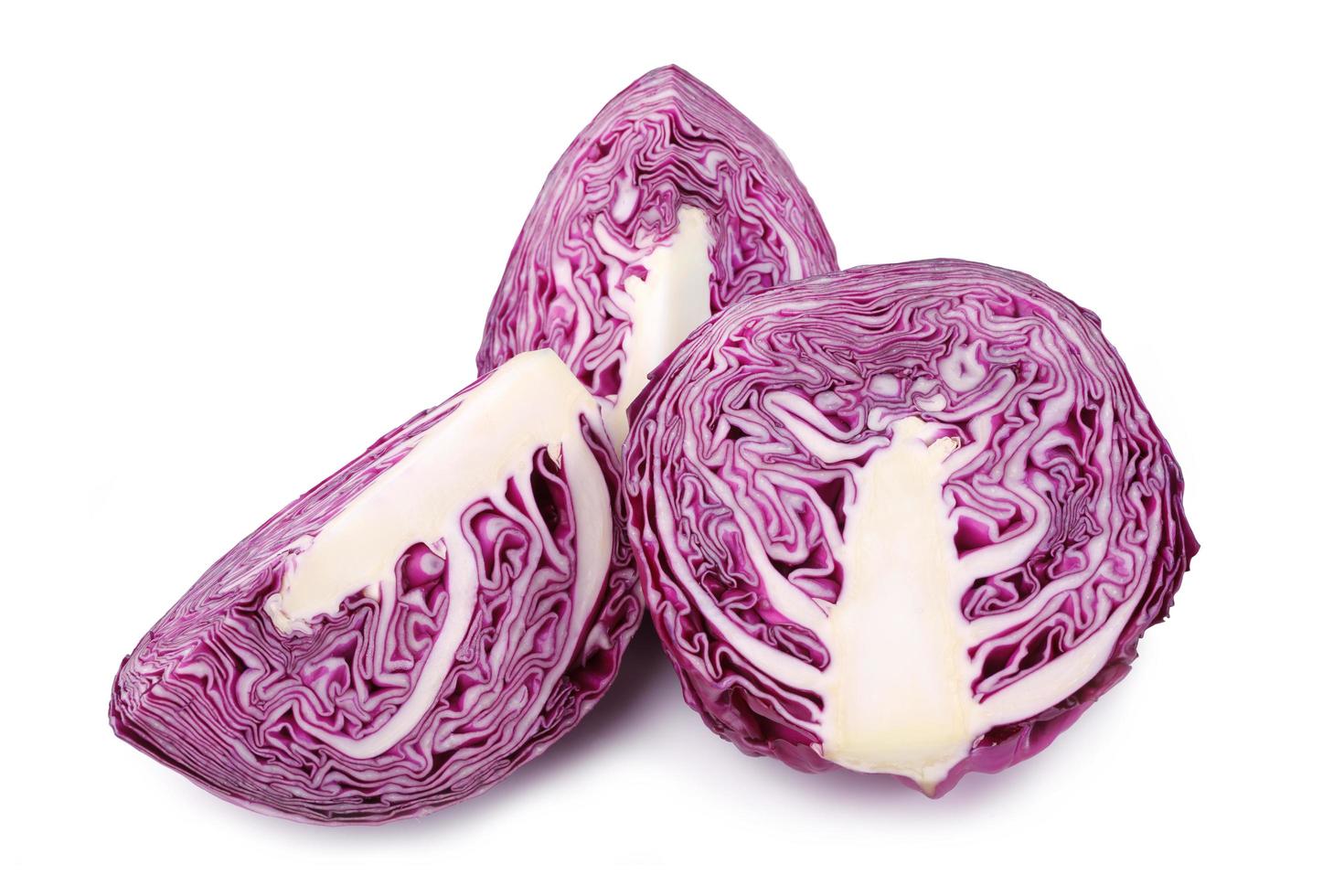 rotkohl auf weiß foto