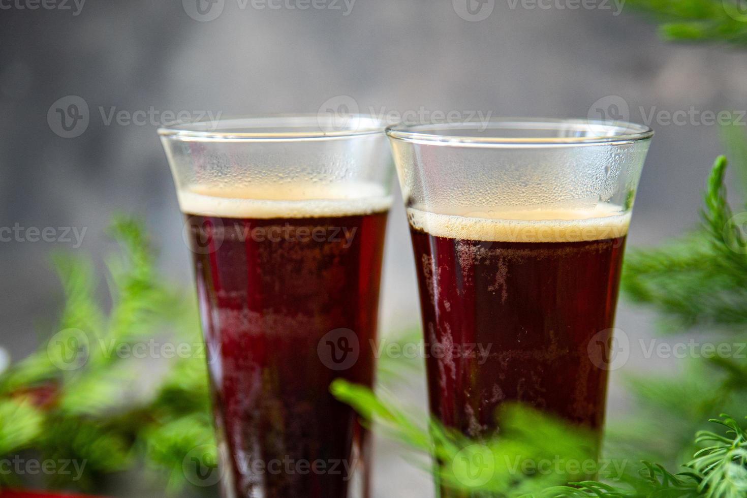 weihnachten heißes getränk kaffee kakao cocktail, neujahr süß urlaub mahlzeit essen snack auf dem tisch kopieren raum essen hintergrund foto