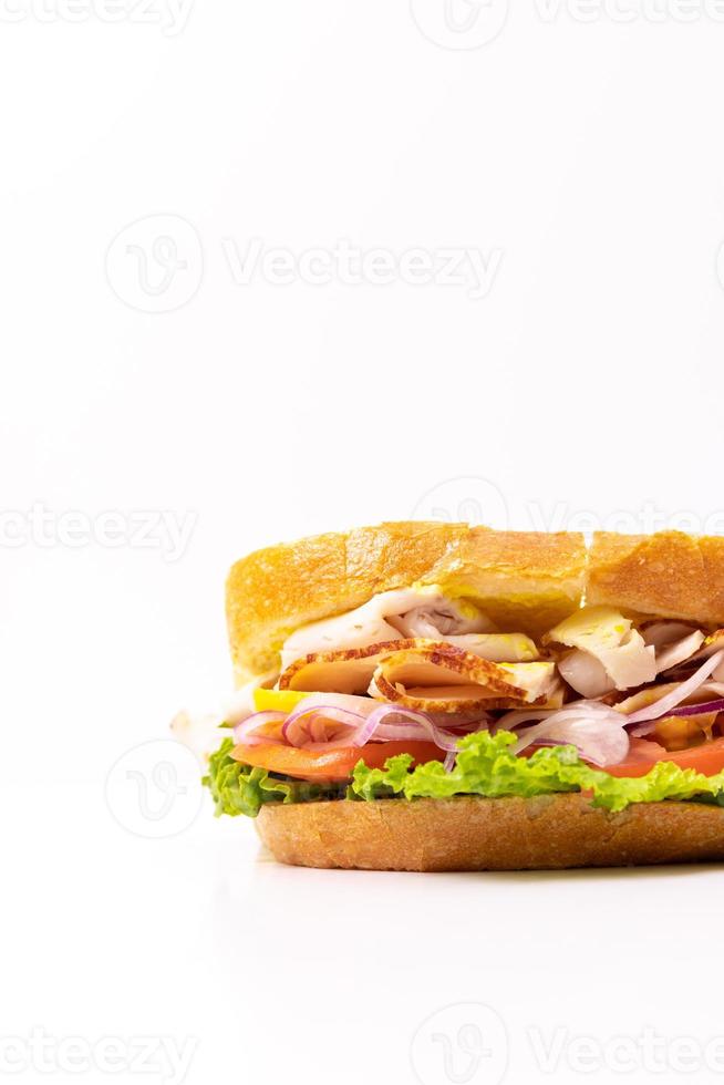 frisches Truthahnsandwich foto