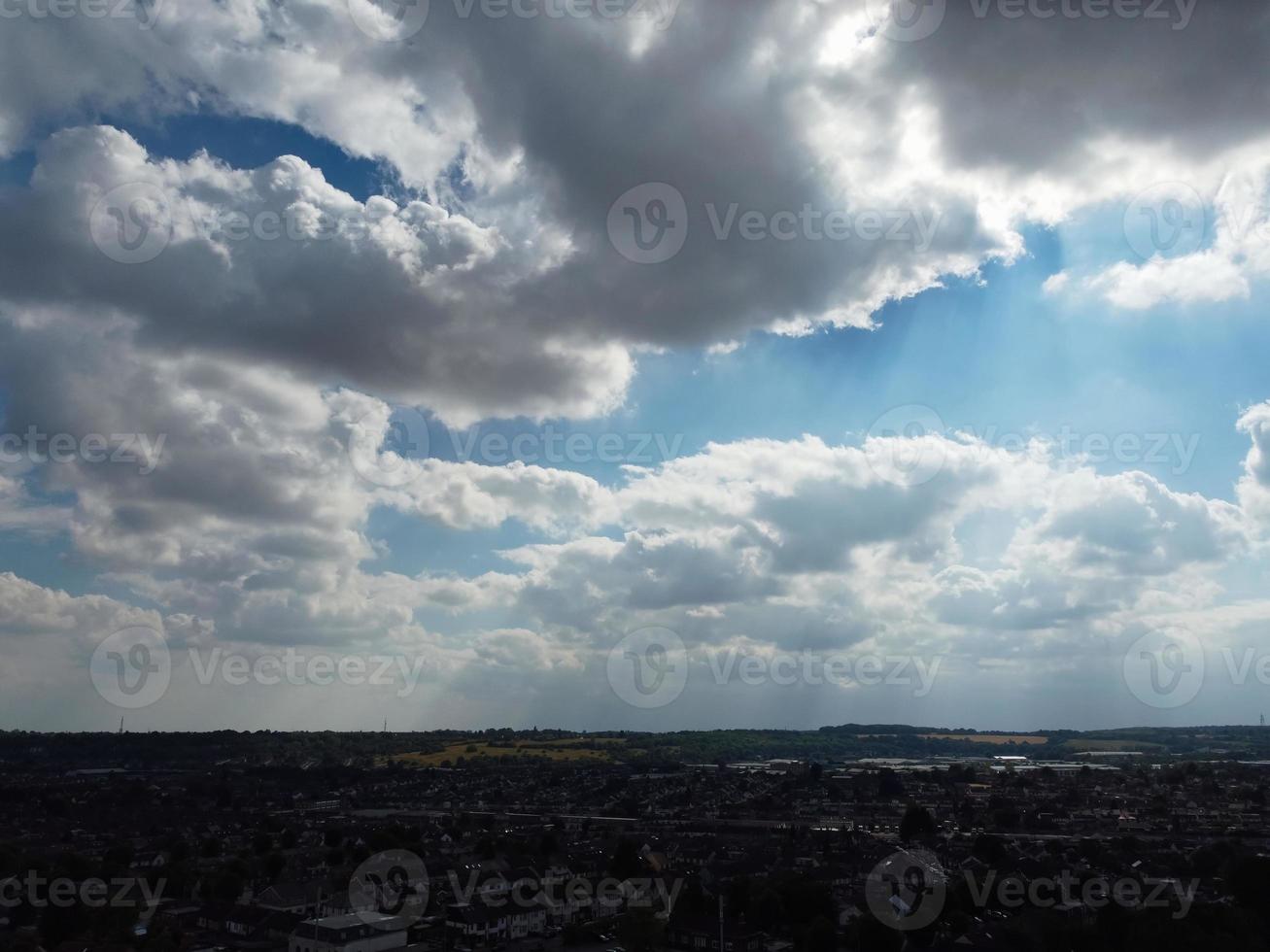 schönste Luftaufnahme von dramatischen Wolken foto