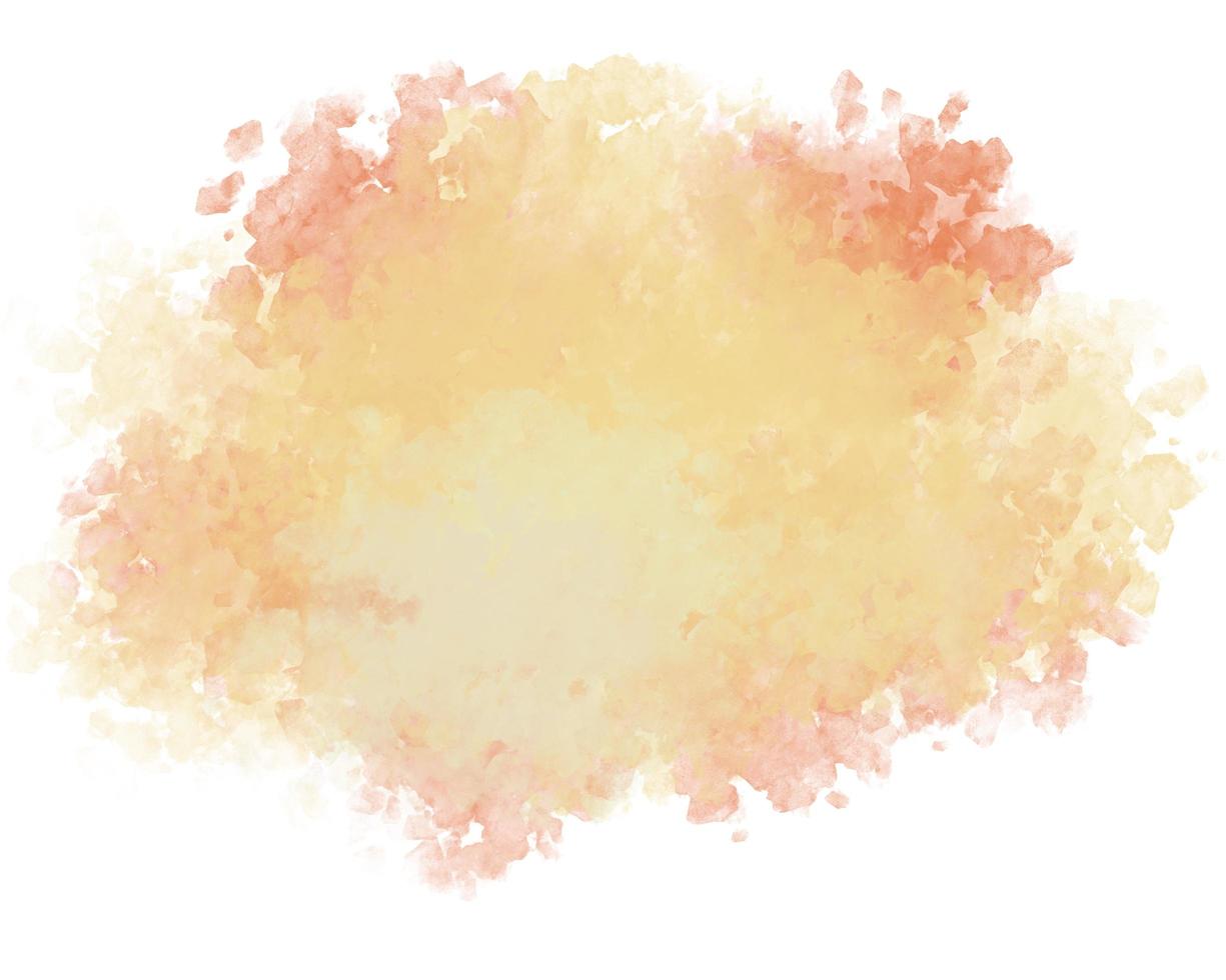 aquarell gelbes banner. warme Farbmalerei und Spritzer. sommer- oder herbsthintergrundkonzept. abstrakte kunstwerkillustration. foto