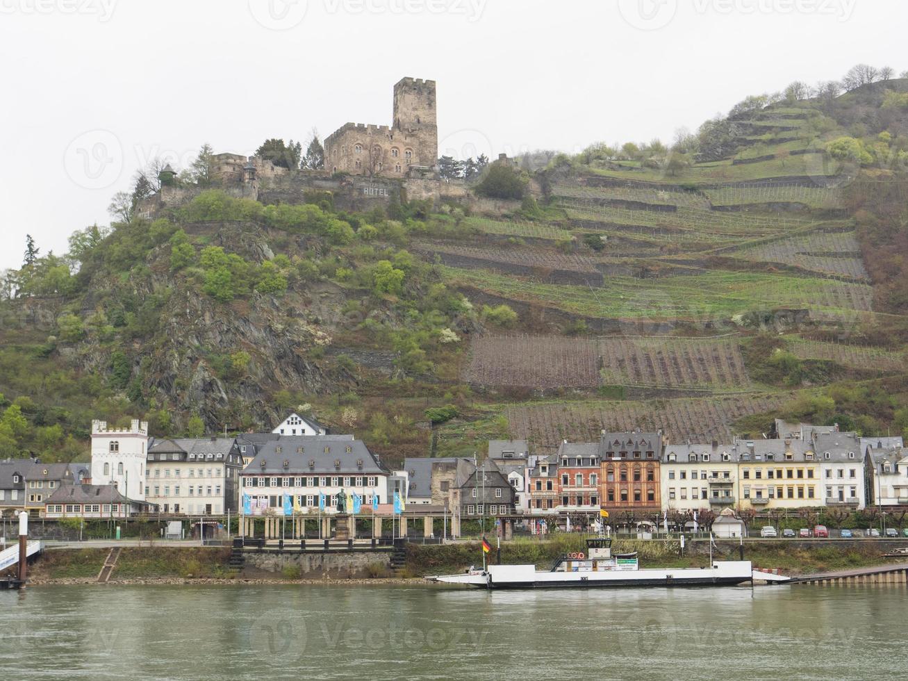 Flusskreuzfahrt auf dem Rhein in Deutschland foto