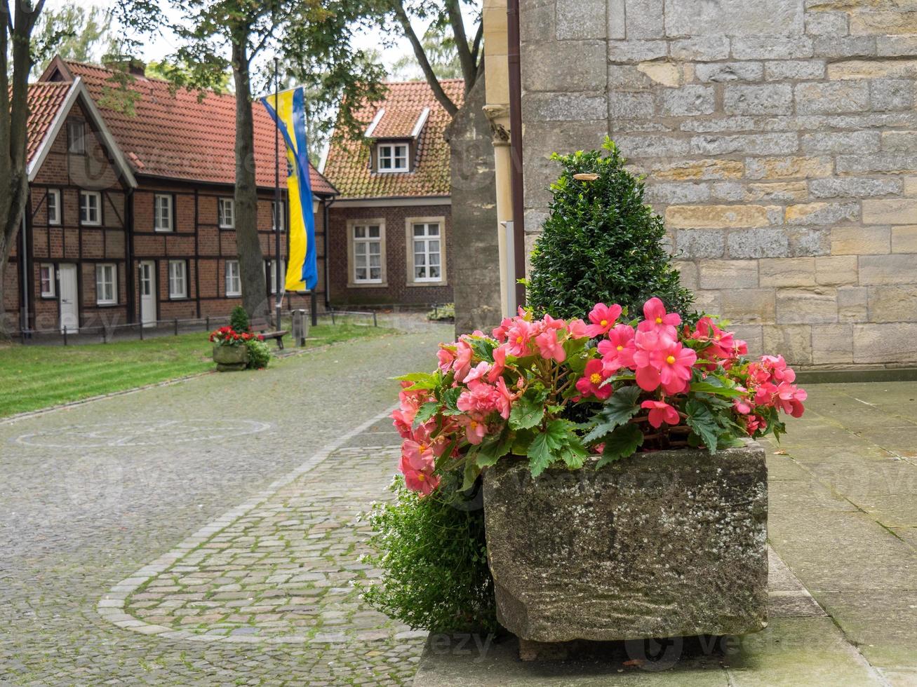 Wandern in den deutschen Baumbergen foto