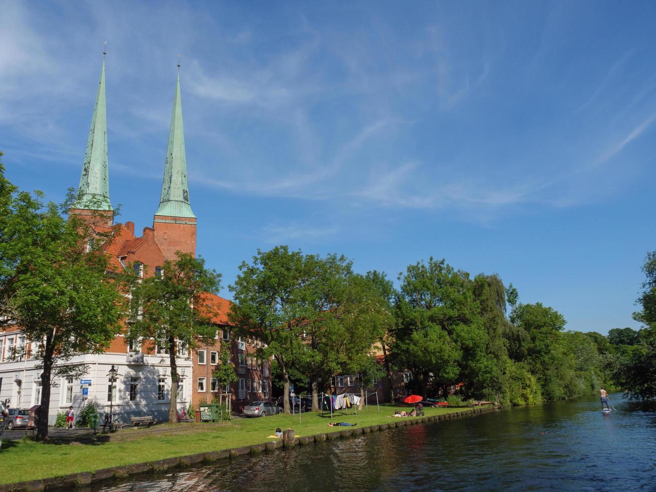 lübeck, deutschland, 2020 - die stadt lübeck an der ostsee in deutschland foto