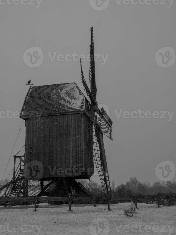 Winterzeit im deutschen Münsterland foto