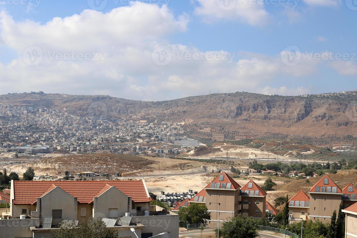 Landschaft in den Bergen im Norden Israels. foto