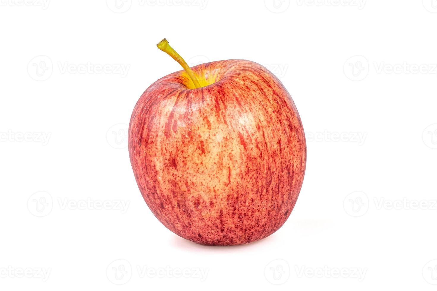 Gala-Äpfel isolieren auf weißem Hintergrund mit Beschneidungspfad foto