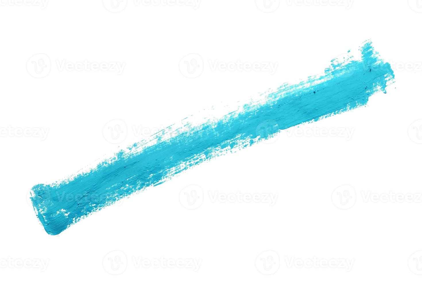hellblauer Pinsel isoliert auf weißem Hintergrund foto
