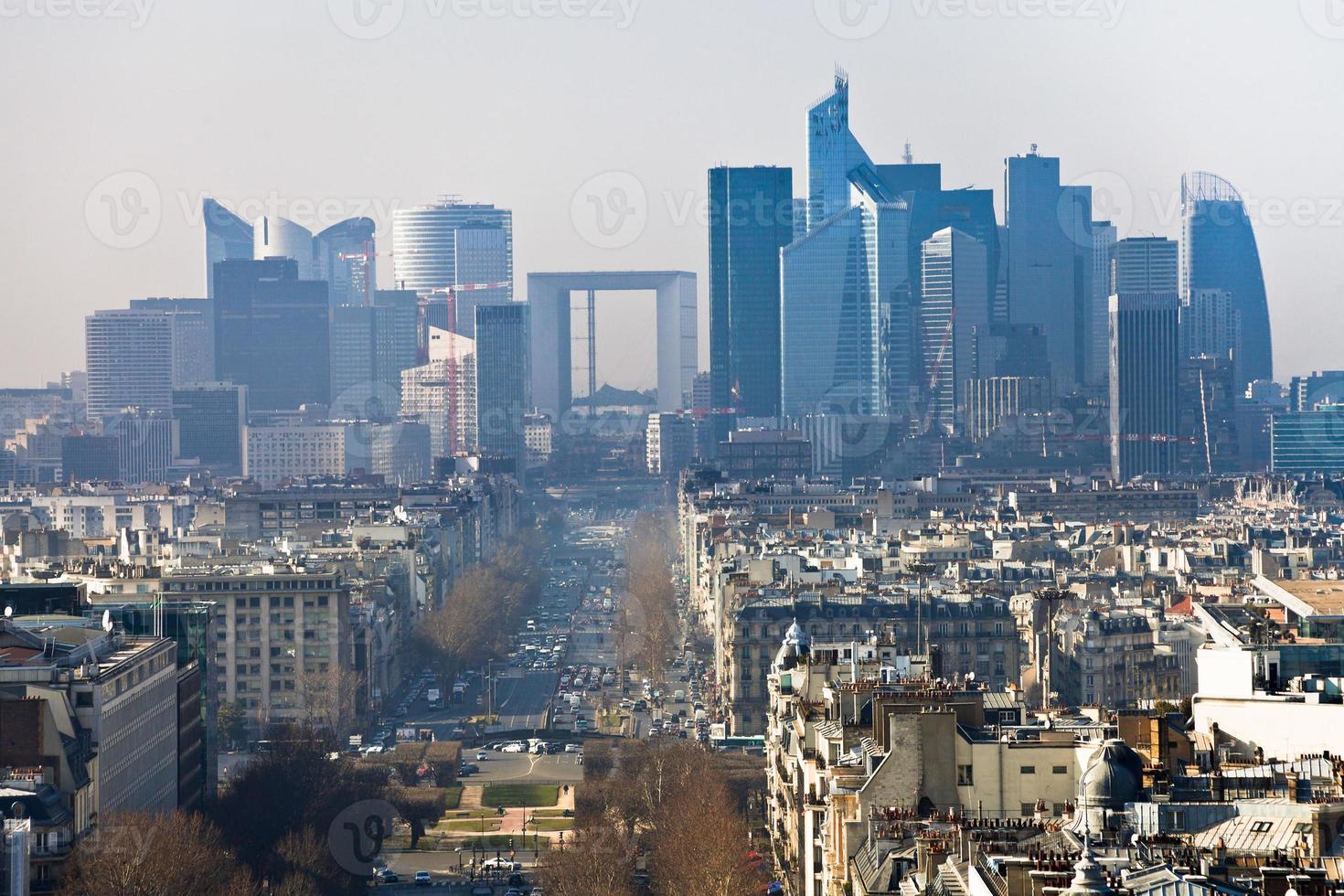 Avenue de la Grande Armee in Paris foto