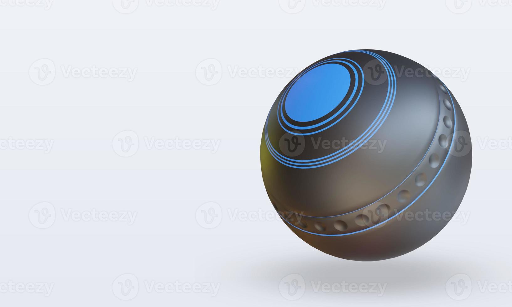 3D-Sportball-Rasenschüsseln, die die rechte Ansicht wiedergeben foto