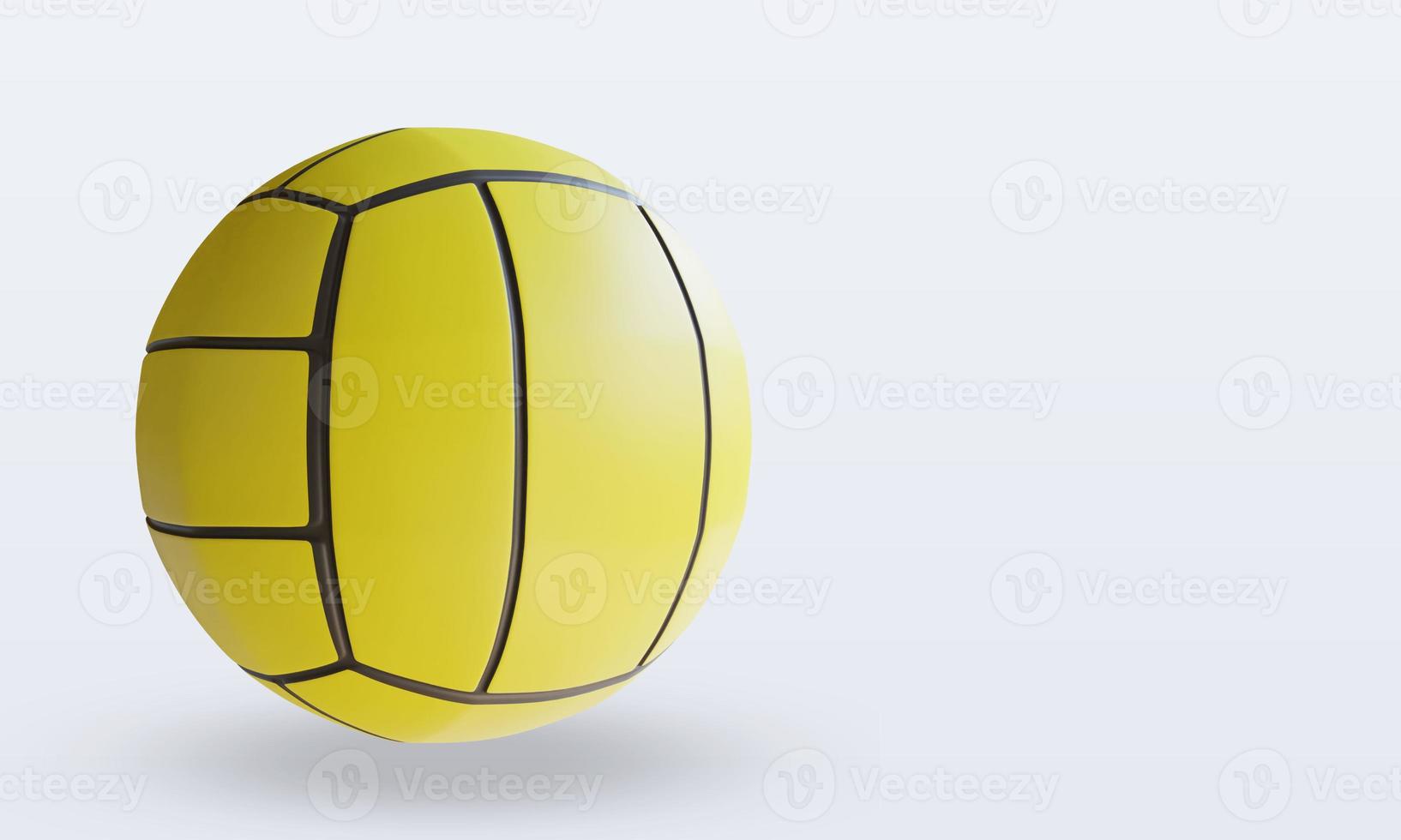 3D Sport Ball Wasserball Wiedergabe der linken Ansicht foto