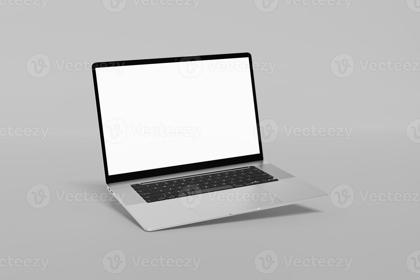 Laptop-Bildschirm leeres Mockup foto