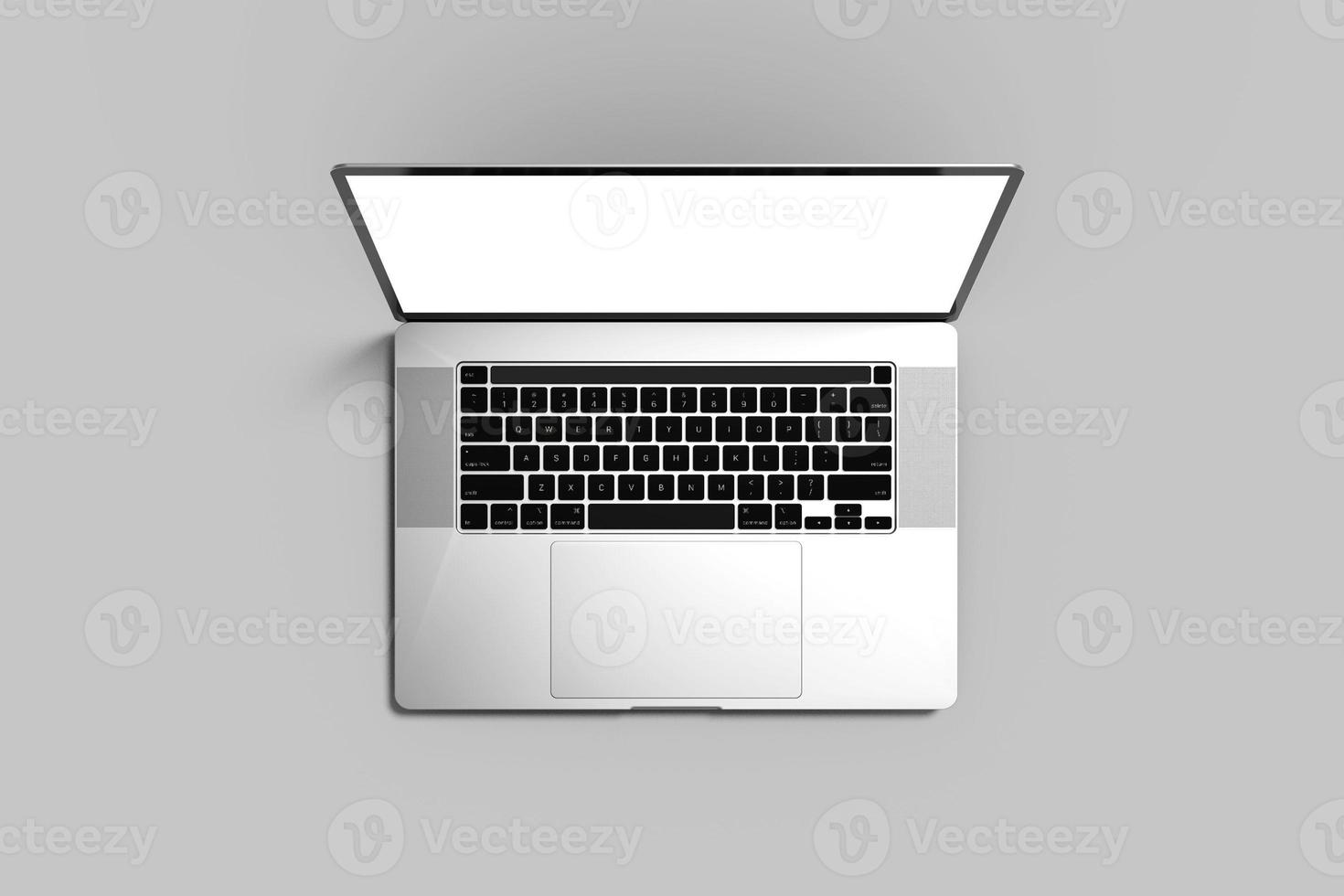 Laptop-Bildschirm leeres Mockup foto