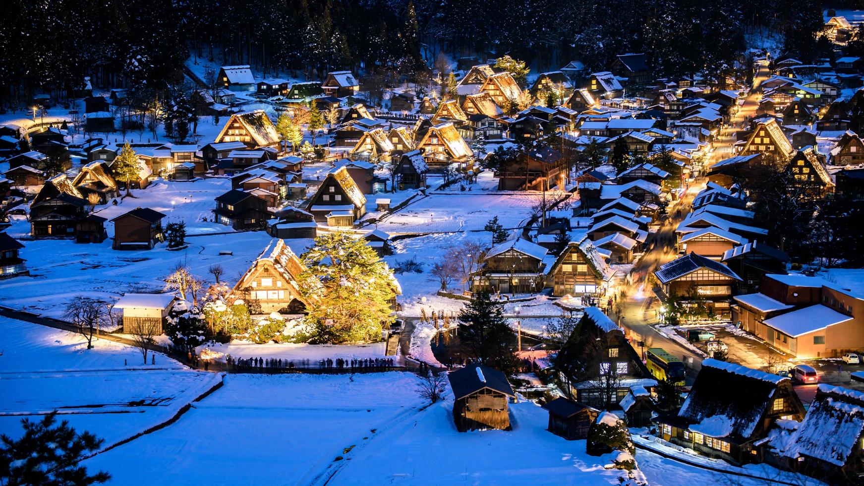 Shirakawago in Zentraljapan foto