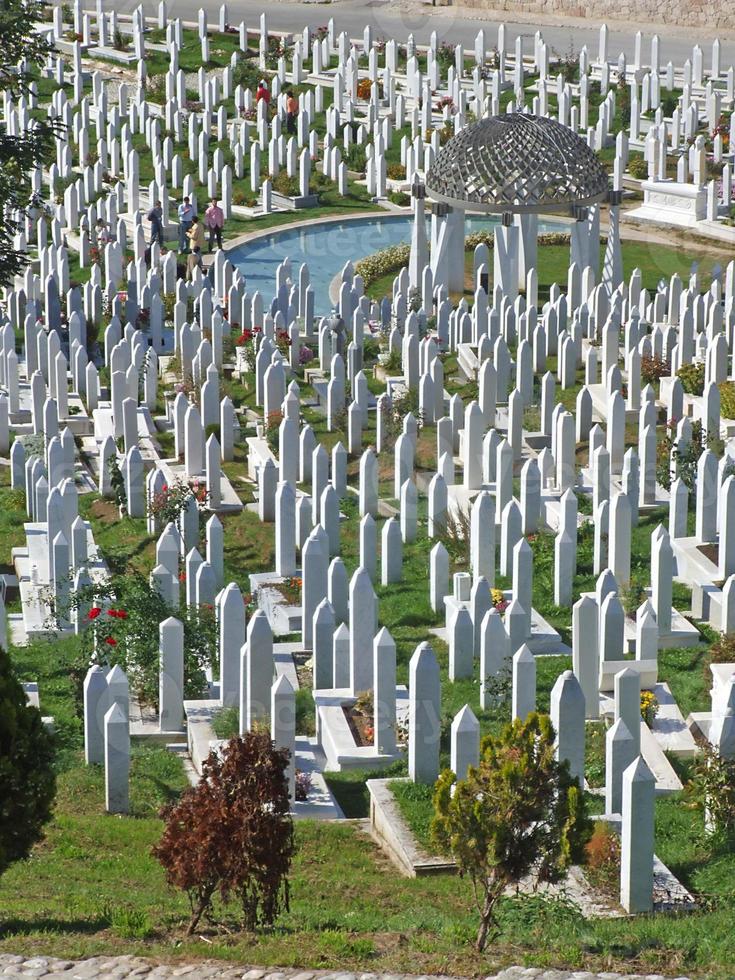 Blick auf einen Friedhof foto