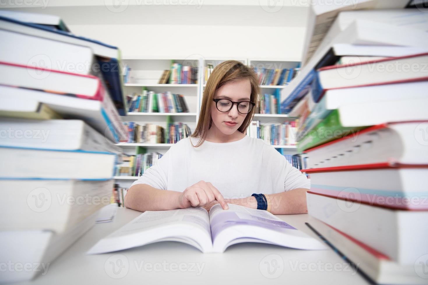 Bibliotheksstudienkonzept foto