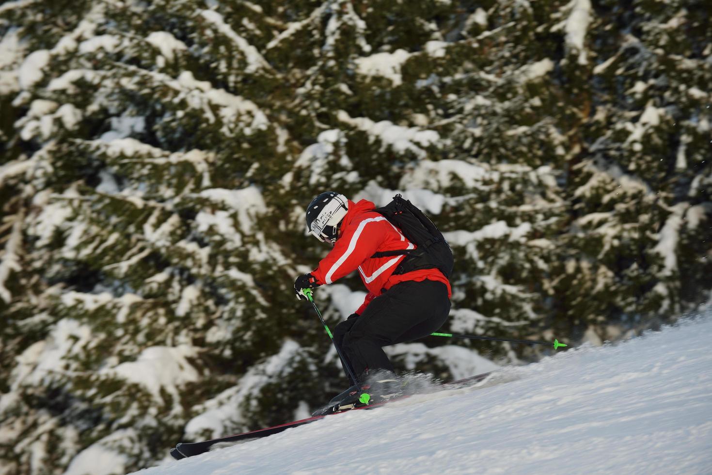 Wintermenschen Spaß und Ski foto