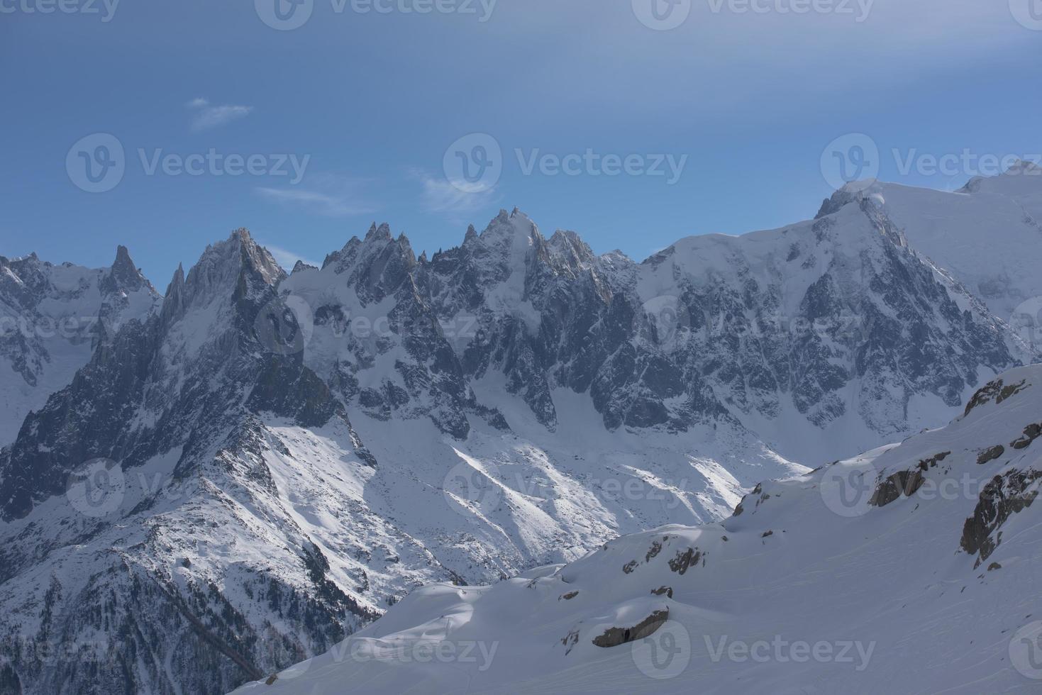 Blick auf die Berglandschaft foto