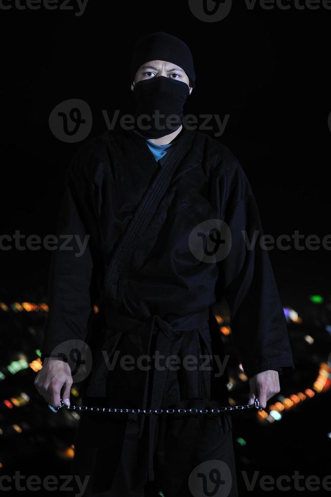 Ninja in der Nacht foto