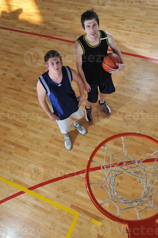 Ansicht des Basketballspielers foto