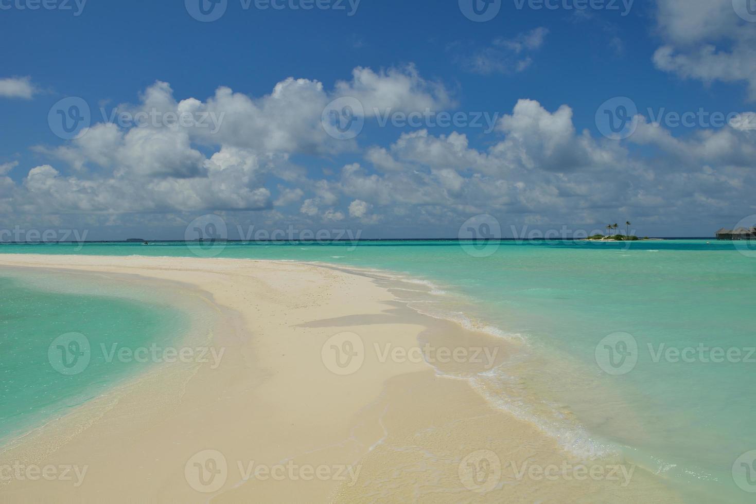 Blick auf den tropischen Strand foto