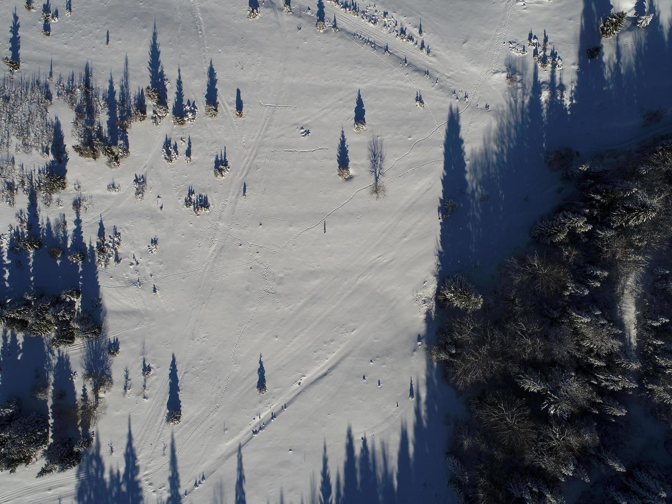 Blick auf die Winterlandschaft foto