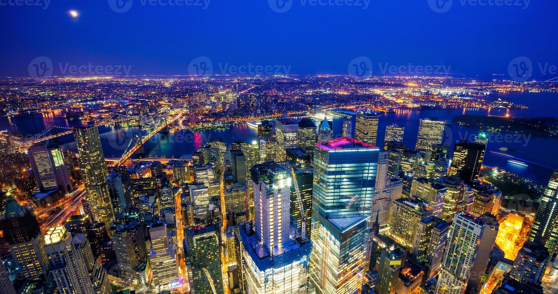 Skyline der Innenstadt von New York City, Manhattan foto