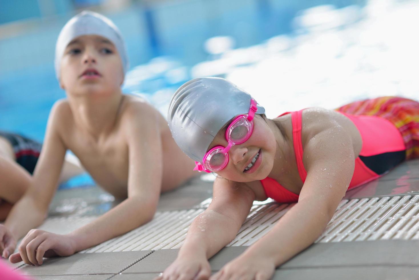 Gruppe von Schwimmern foto