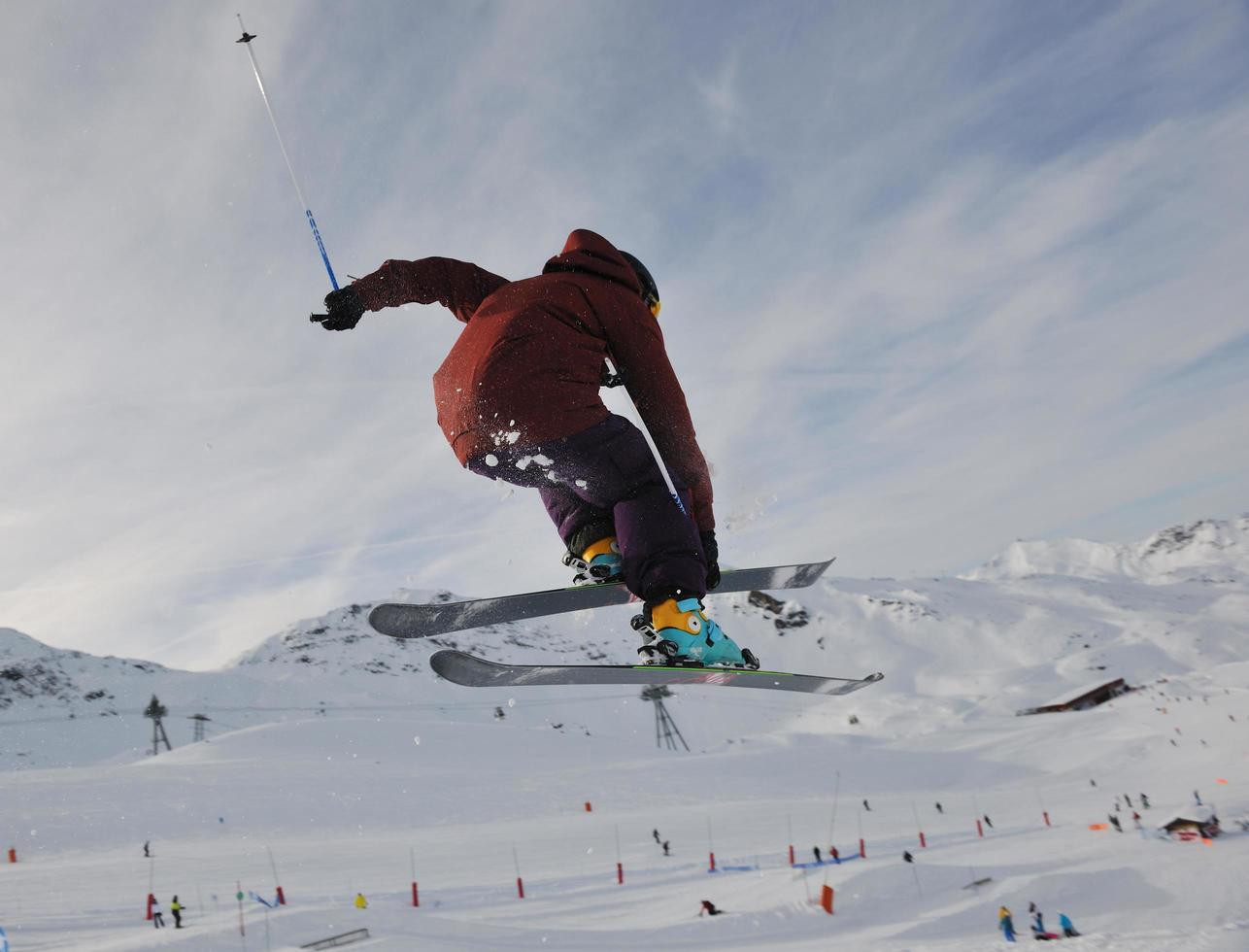 extreme Freestyle-Skisprungschanze foto