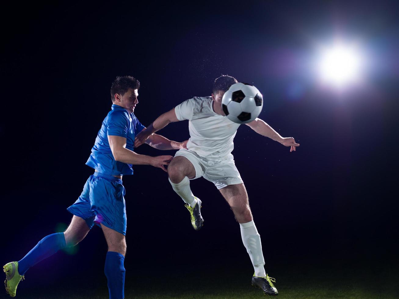 Fußballspieleransicht foto