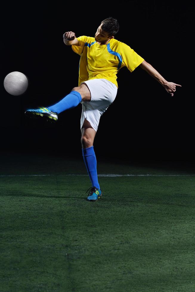 Fußballspieleransicht foto