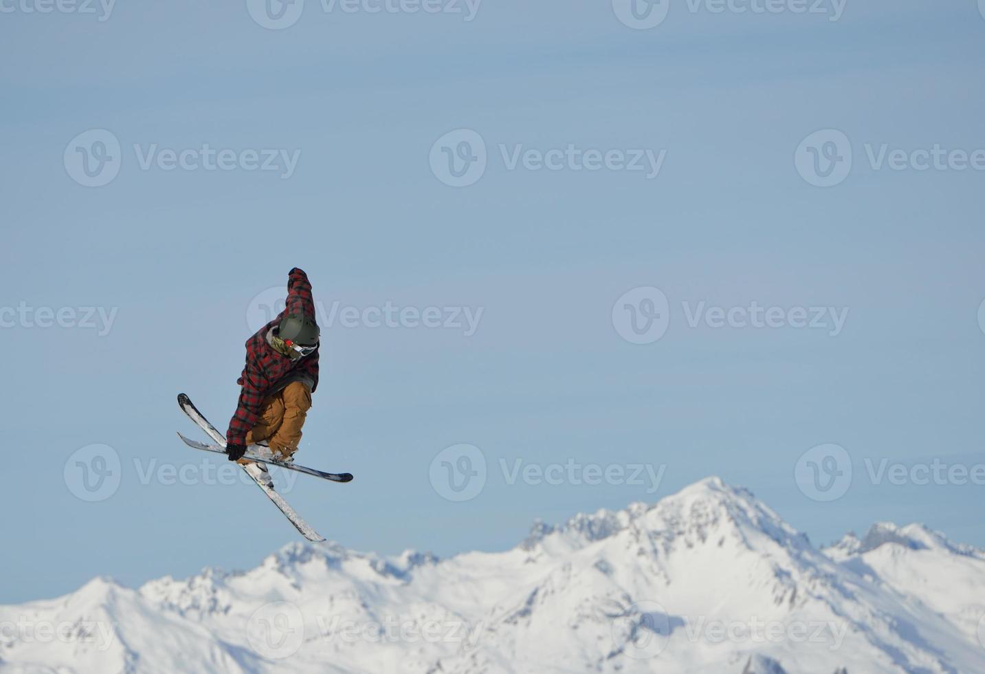 Blick auf die Berglandschaft foto