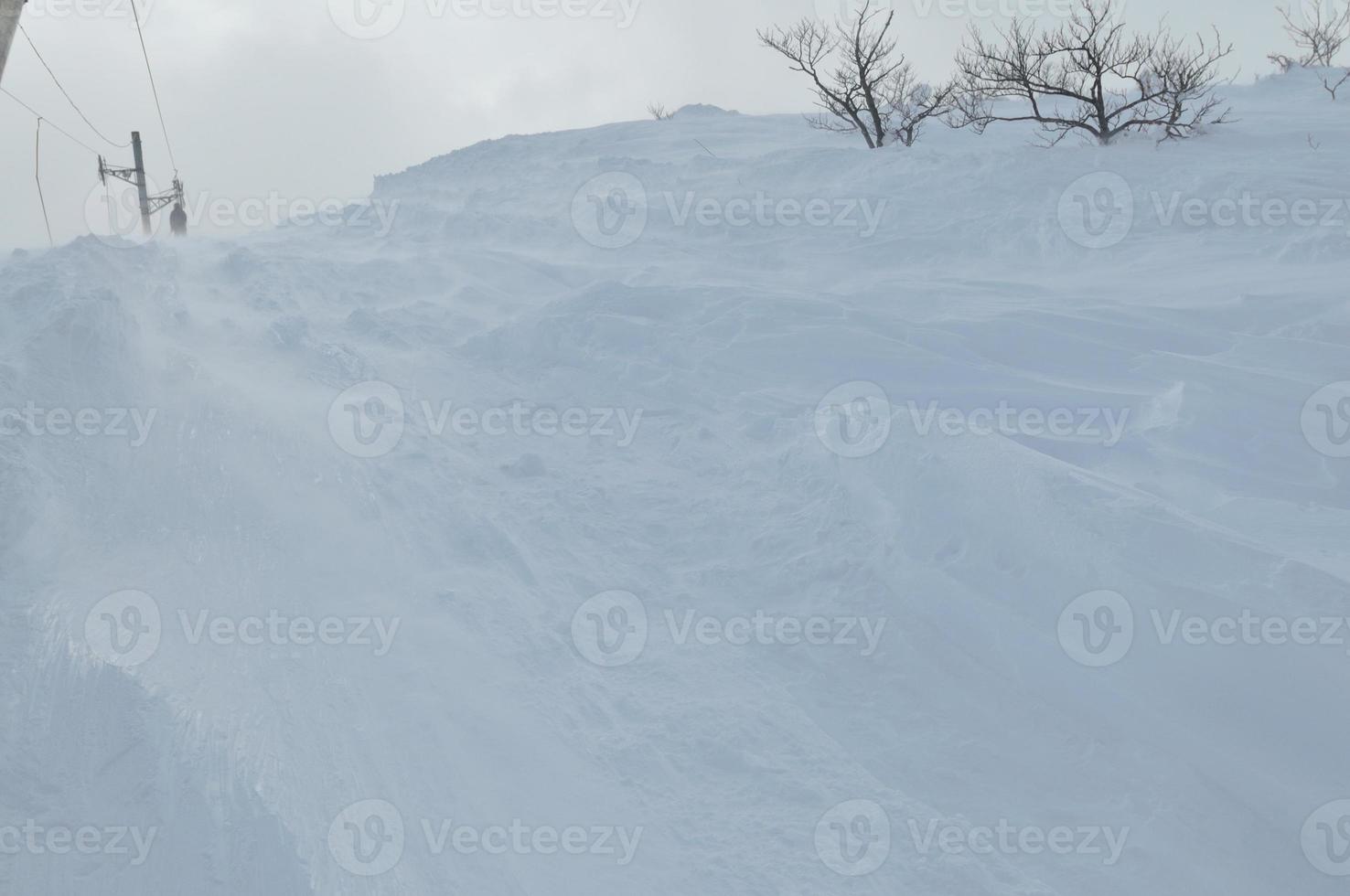 Blick auf die Winterlandschaft foto