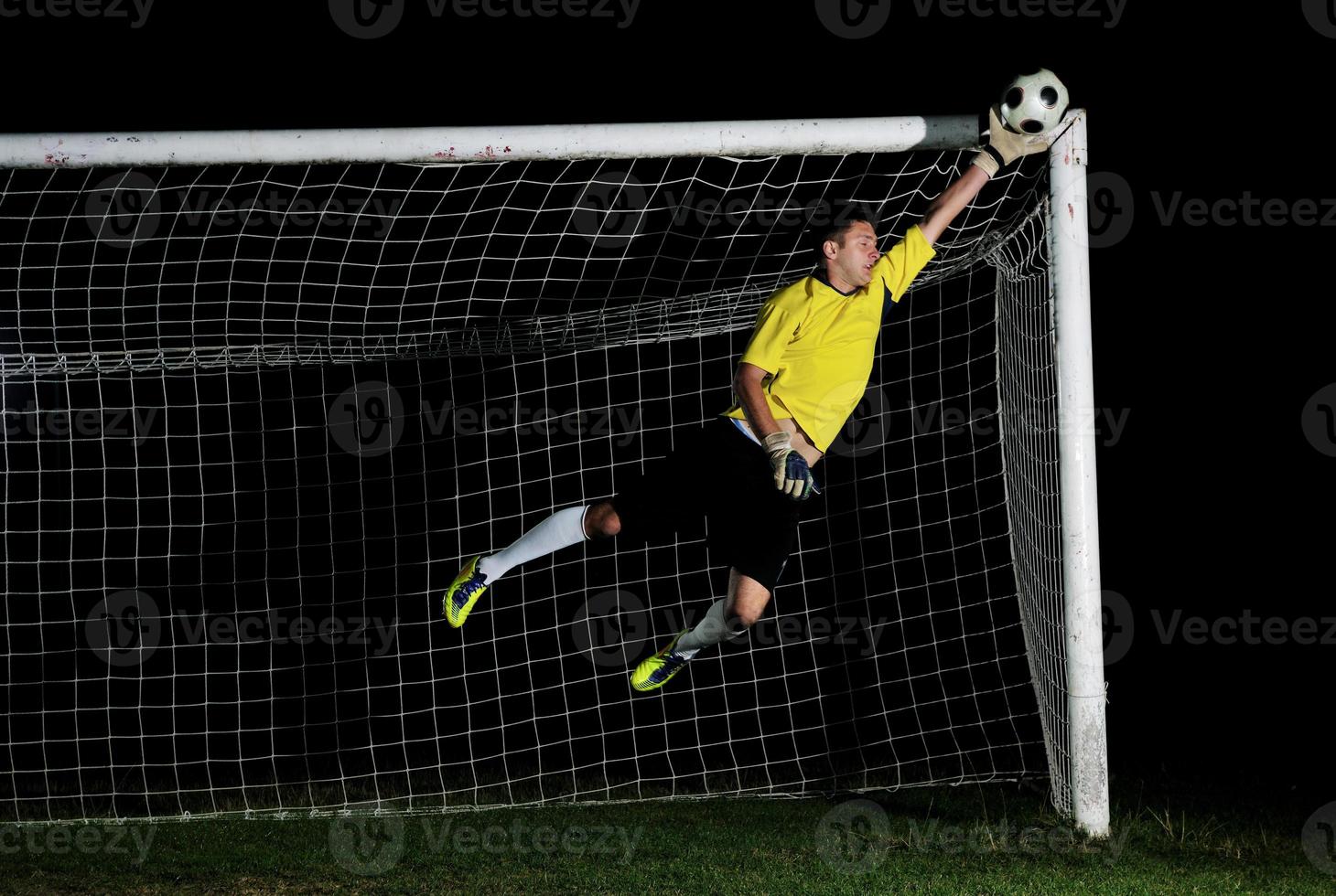 Fußballspieleransicht foto