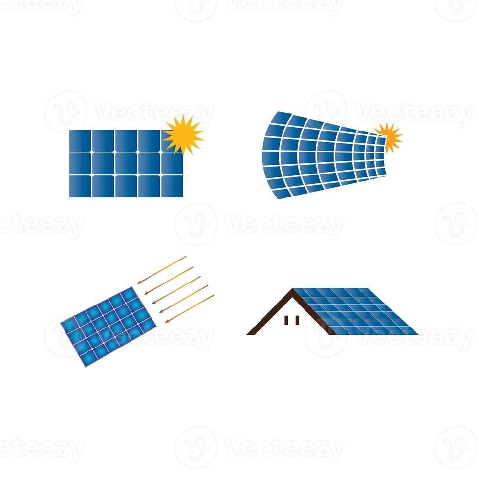 Vektorsymbol für Solarenergie foto