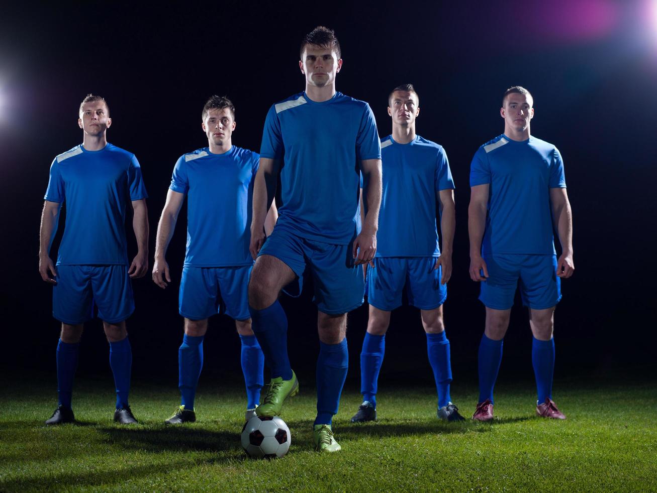 Fußballspieler-Team foto