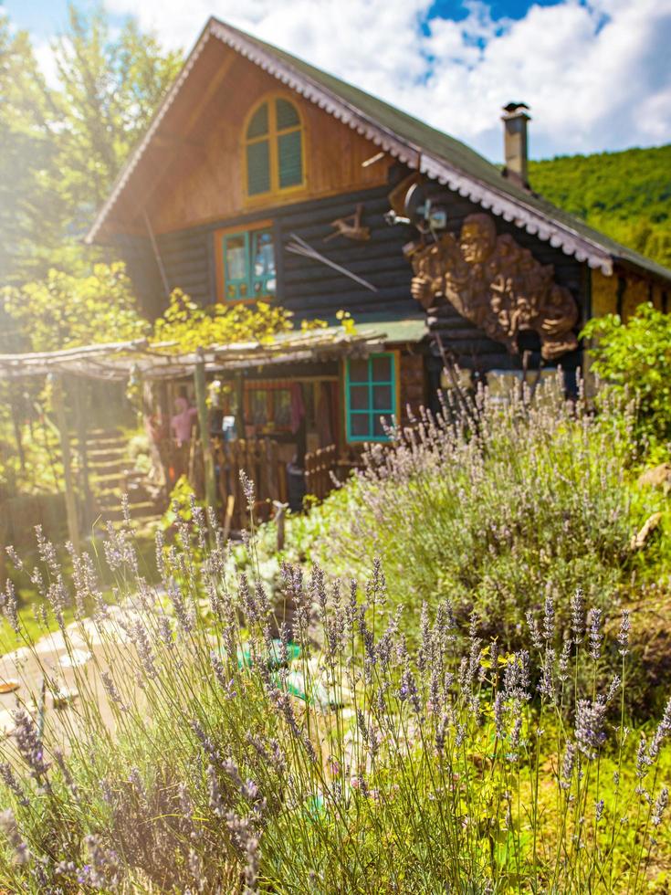 hölzernes Einfamilienhaus foto