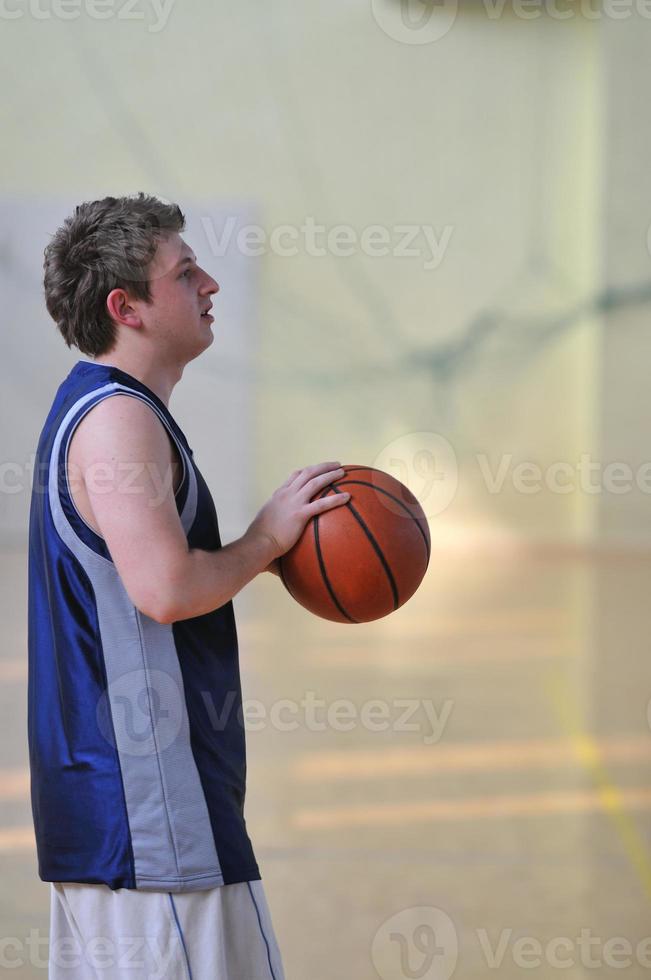 Ansicht des Basketballspielers foto