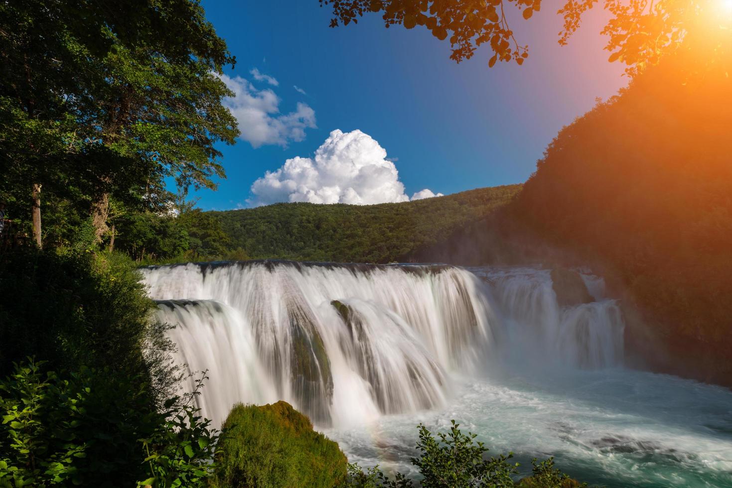 Wasserfall Naturlandschaft foto