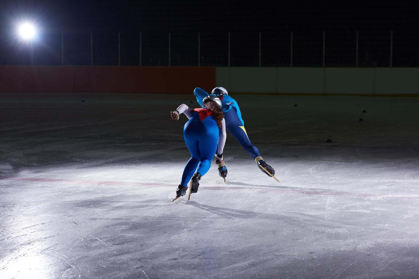 Ansicht Eisschnelllauf foto