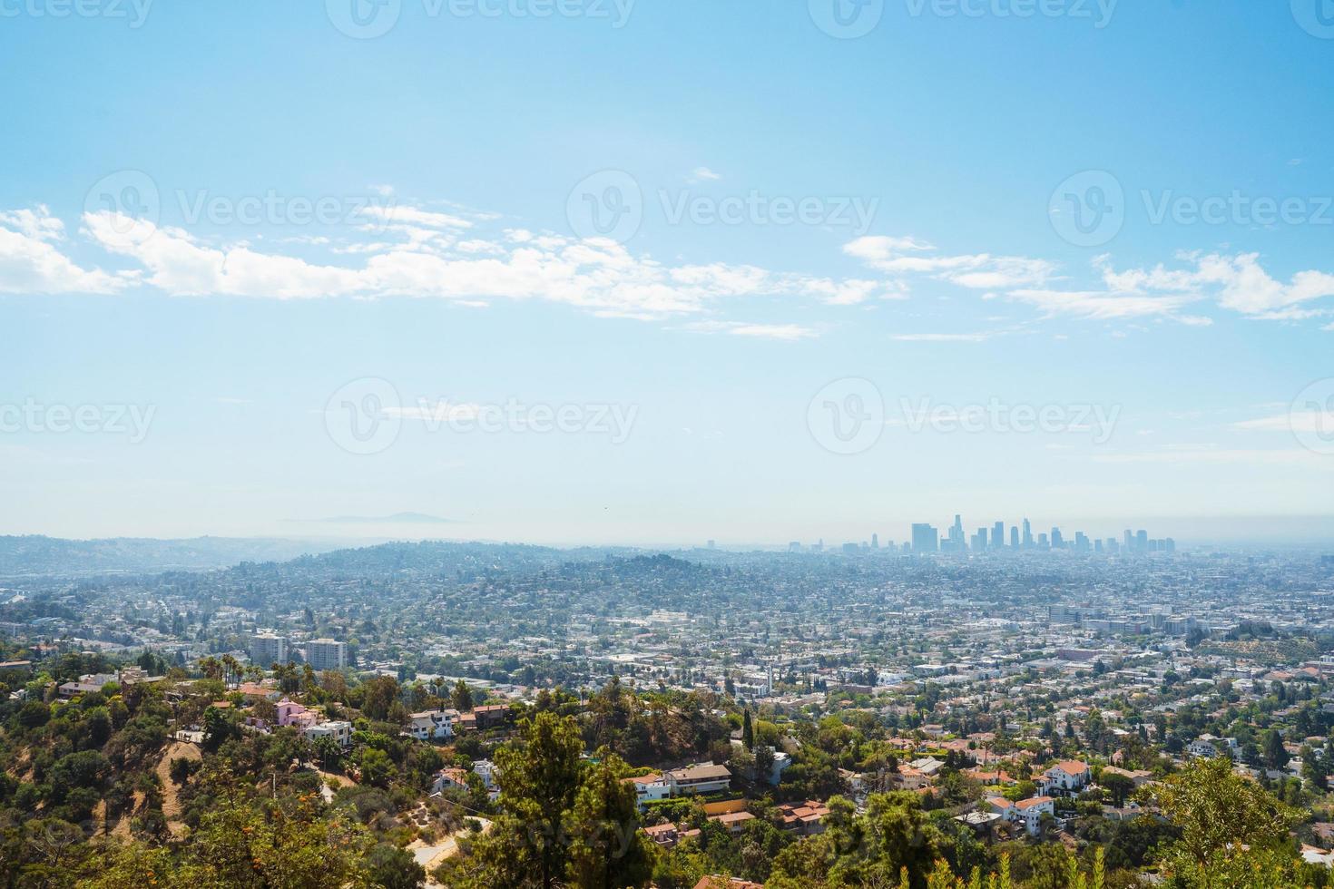 los angeles panorama und innenstadt foto