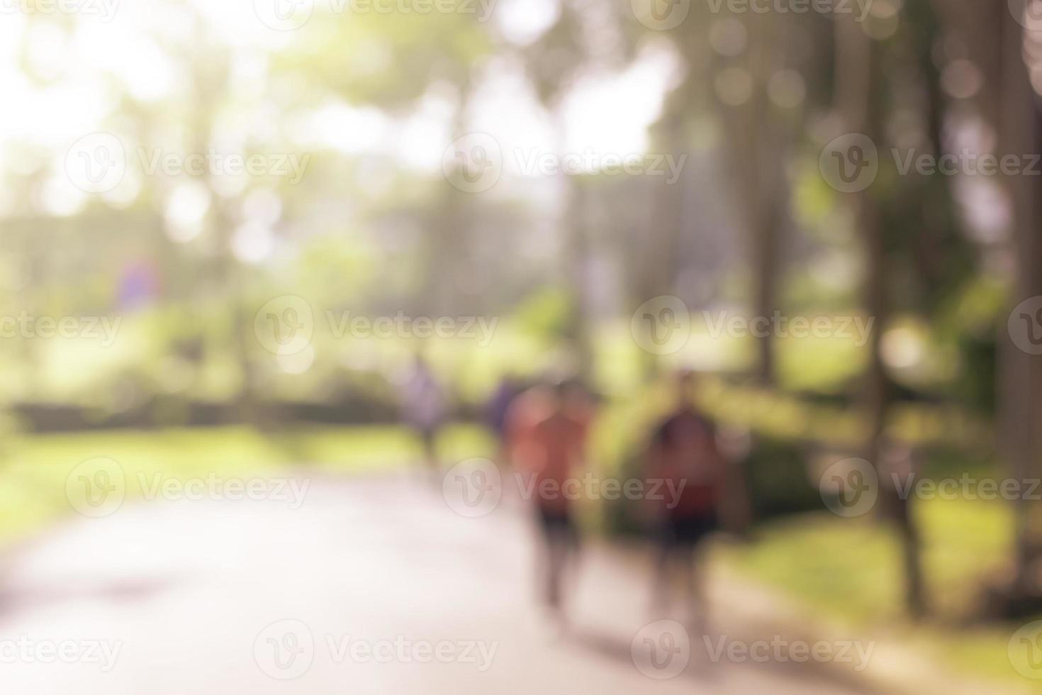 öffentlicher Park verschwommenen Hintergrund foto