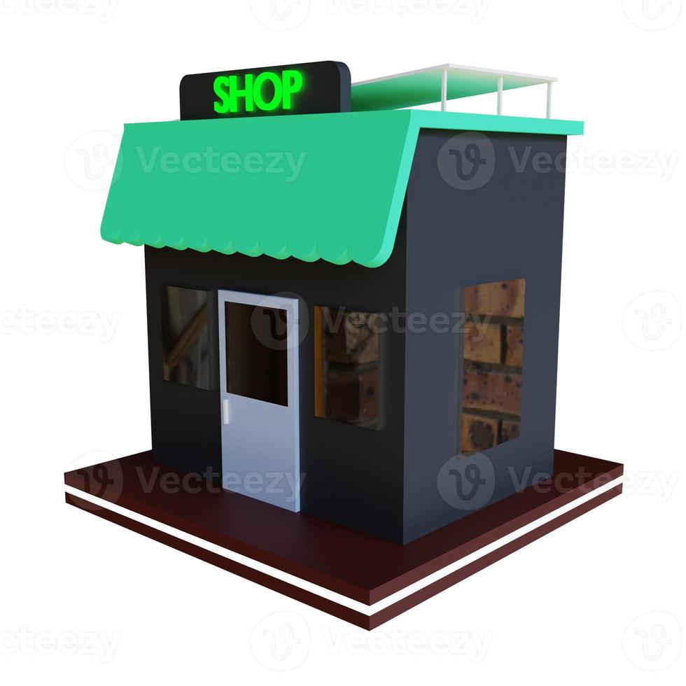 3D-Illustrationsshop foto