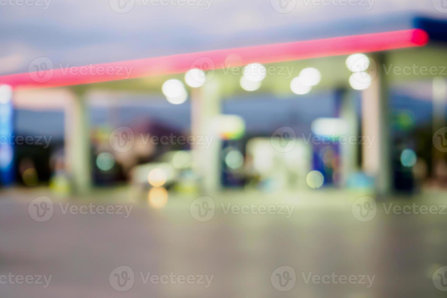 Tankstelle verschwommenen Hintergrund foto