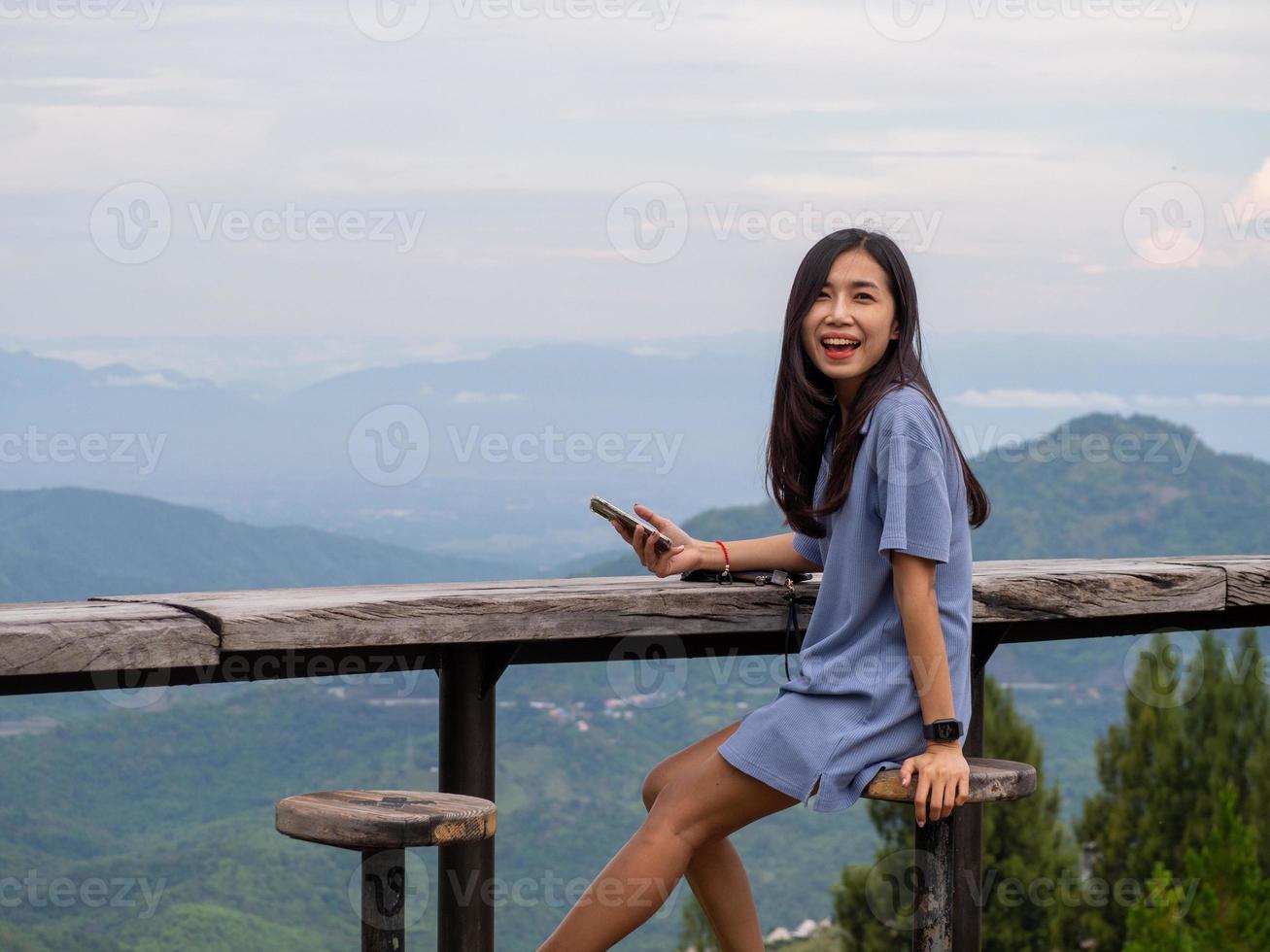 Frau und Natur foto